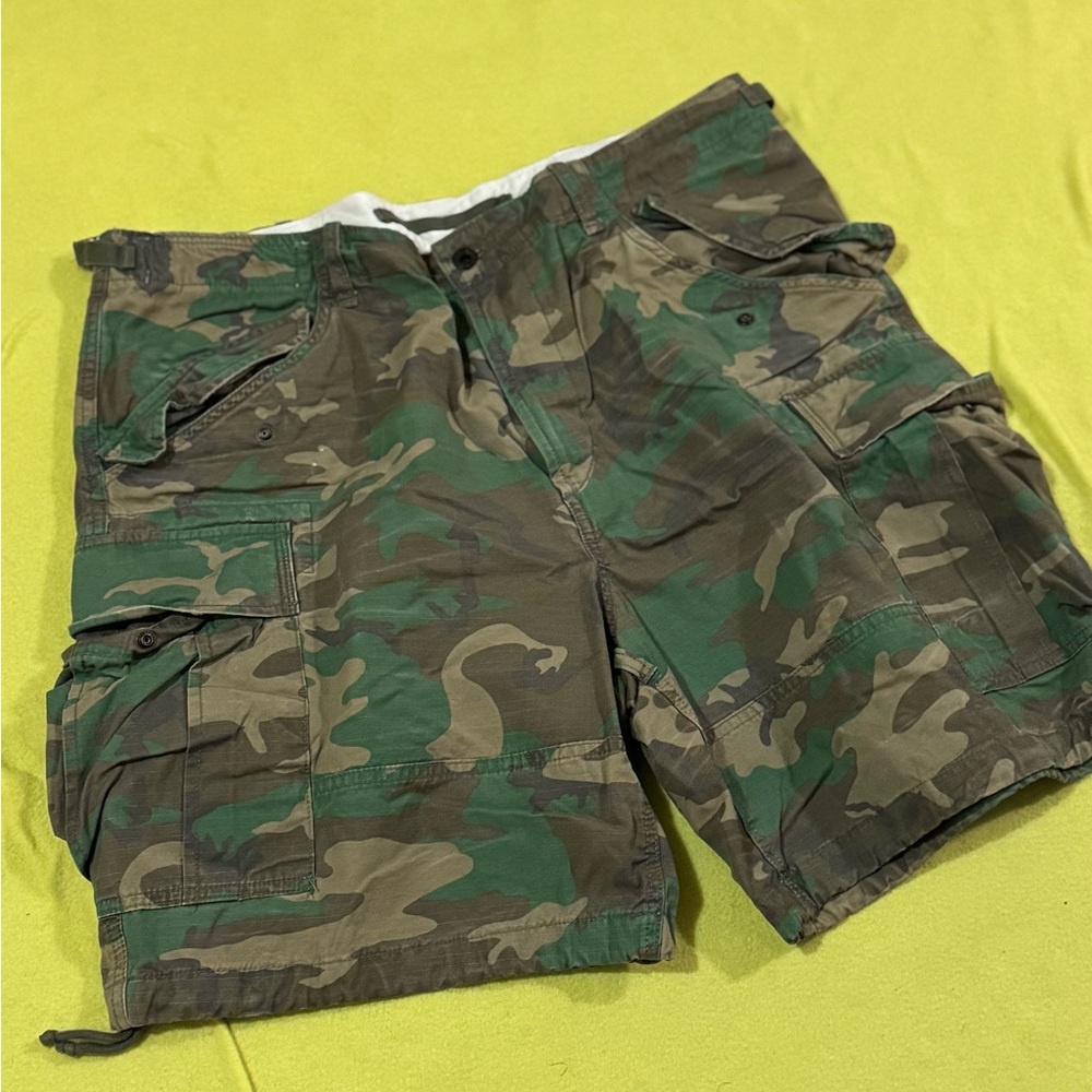Polo by Ralph Lauren Green and Brown Cargo Shorts